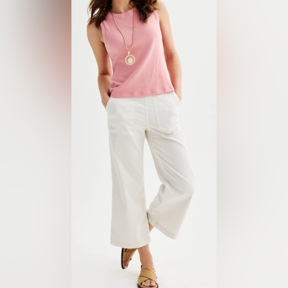 Sonoma Stretch Rib Shell Tank Top - Picture 5 of 10
